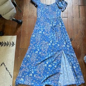 american eagle long floral dress